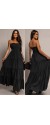 0365 Μάξι φόρεμα Strapless Classic Μαύρο