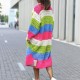 21466 Ζακέτα πλεκτή Long blazer λαχανι