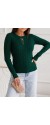 0533 Μπλούζα πλεκτή με χιαστί Πράσινο