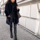21440 Γούνα συνθετική με κουμπιά Μαύρο