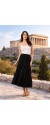 22194 Φούστα Viscose Μαύρο