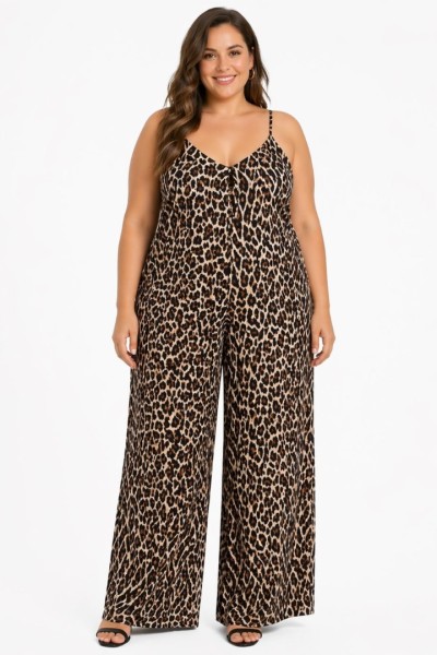 0656 ολόσωμη  φόρμα Plus Size