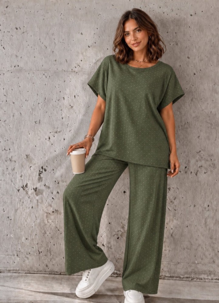 12891 Σετ φόρμα  Strass Plus Size