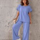 12891 Σετ φόρμα  Strass Plus Size