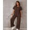 12891 Σετ φόρμα  Strass Plus Size