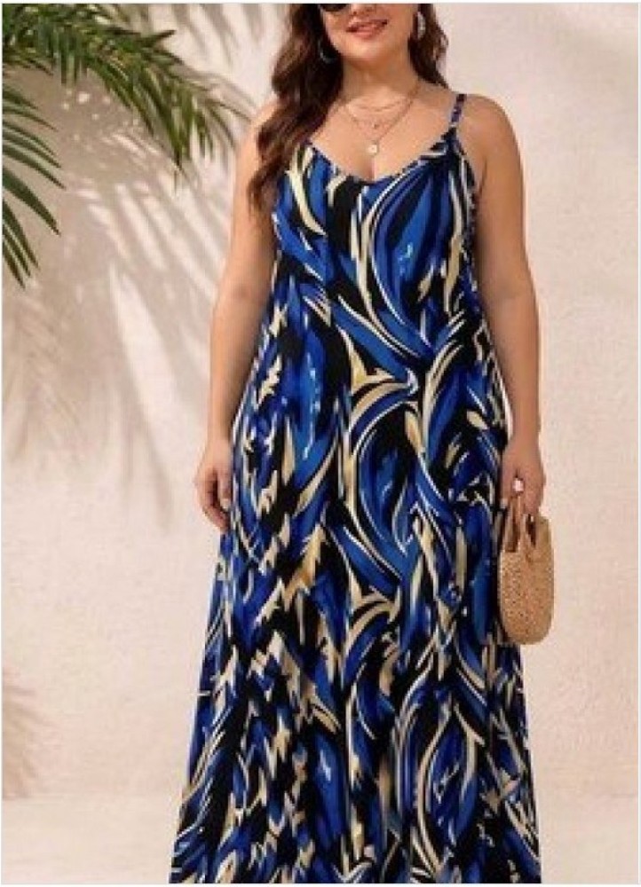 0453 Μάξι φόρεμα Plus size