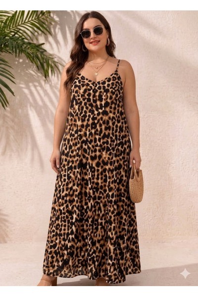 0453 Μάξι φόρεμα Plus size