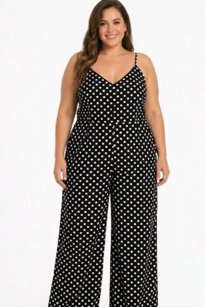 0656 ολόσωμη  φόρμα Plus Size