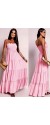 0365 Μάξι φόρεμα Strapless Classic Ροζ