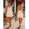 1642 Ολόσωμο σόρτς Summer style Μπεζ