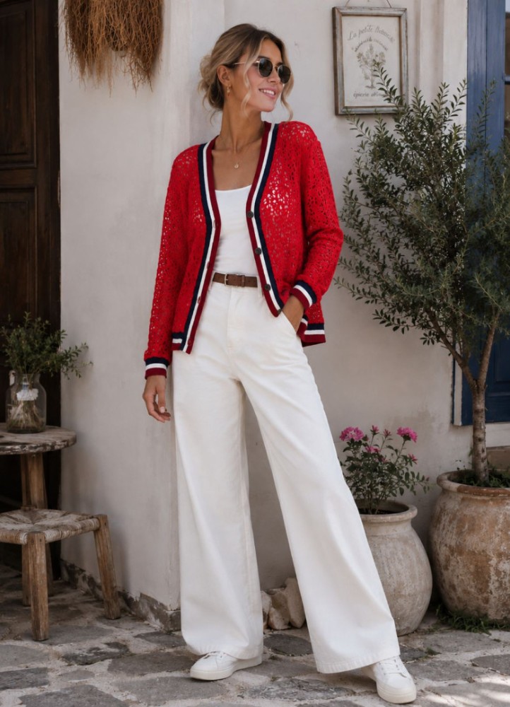 21320 Πανωφόρι C-Through Lace Style Κόκκινο