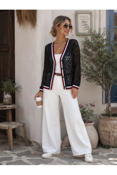 21320 Πανωφόρι C-Through Lace Style Μαύρο