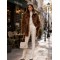 21334 Γούνα street Jacket Style Καφέ