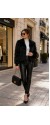 21332 Γούνα  Jacket short Style Mαύρο