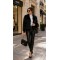 21332 Γούνα  Jacket short Style Mαύρο