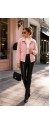 21332 Γούνα  Jacket short Style Ροζ
