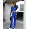 12871 Σετ φόρμα κολάν με μπλούζα crop Ρουά