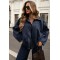 21297 Jacket τύπου σουέτ Μπλε