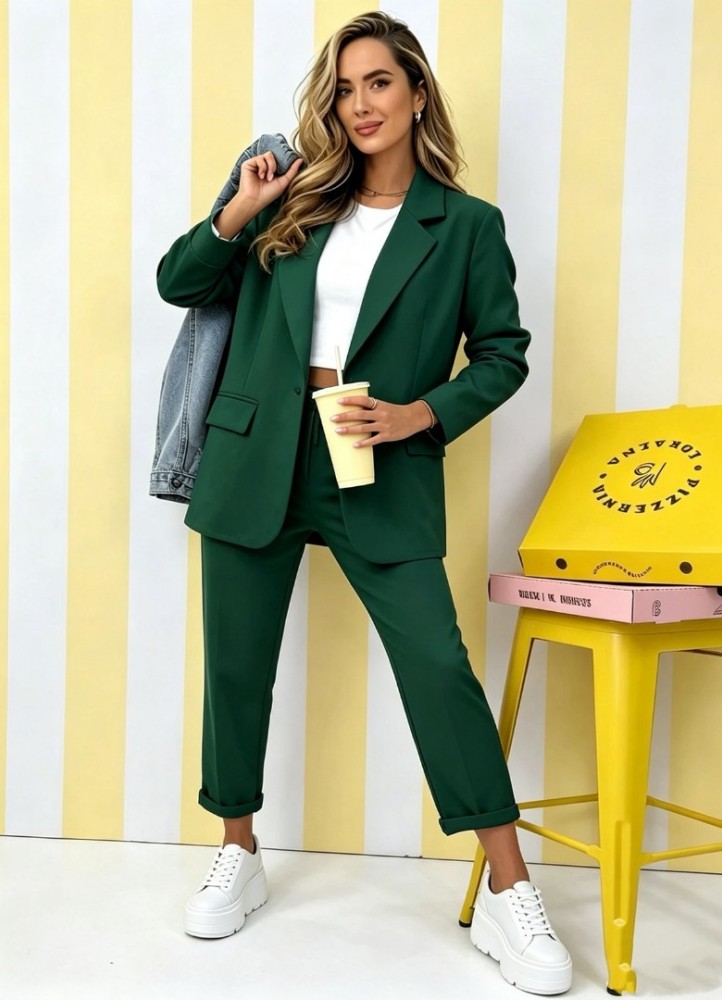 12861 Set σακάκι και παντελόνι casual  Κυπαρισσί