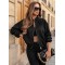 21268 Jacket Suede Style Μαύρο