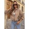 21268 Jacket Suede Style Μπεζ