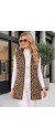 21258 Αμάνικο μπουφάν Leopar Style Καφέ