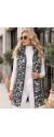 21258 Αμάνικο μπουφάν Zebra Style Ασπρόμαυρο