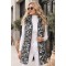 21258 Αμάνικο μπουφάν Zebra Style Ασπρόμαυρο