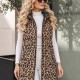21258 Αμάνικο μπουφάν Leopar Style Καφέ
