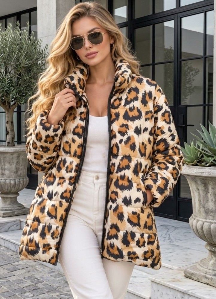 21259 Αμάνικο μπουφάν Zebra Style Μπεζ-Καφέ