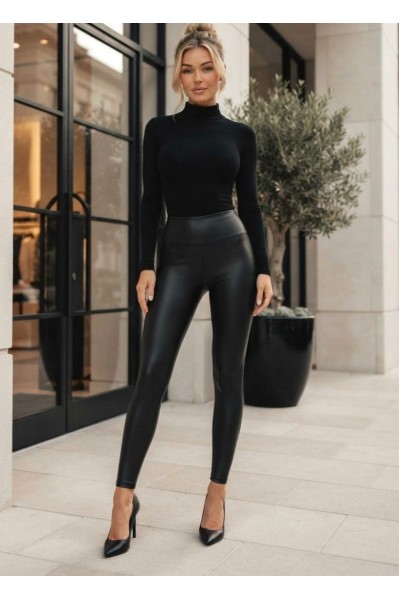 19600 Δερματίνη Leather style - Black