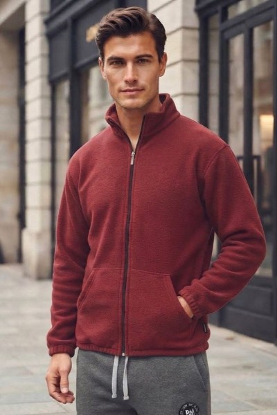 19400 Ζακέτα fleece Μπορντό