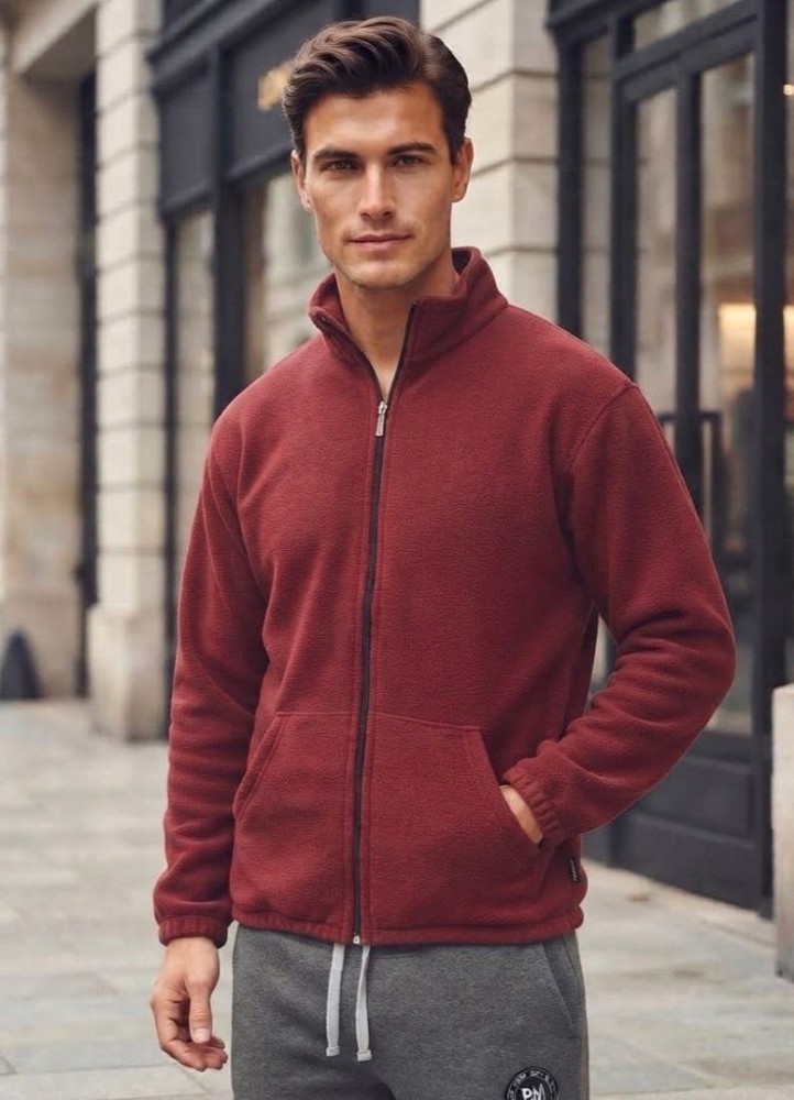 19400 Ζακέτα fleece Μπορντό