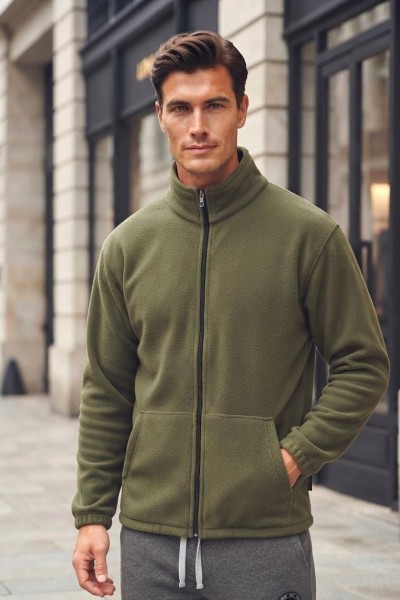 19400 Ζακέτα fleece Χακί