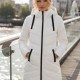 21255 Μπουφάν Urban Street Style Λευκό