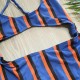 1572 Μαγιό Ολόσωμο Stripes Μπλε