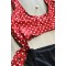 1570 Μαγιό Ολόσωμο Πουά Κόκκινο