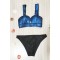 1576 Μαγιό blue glossy